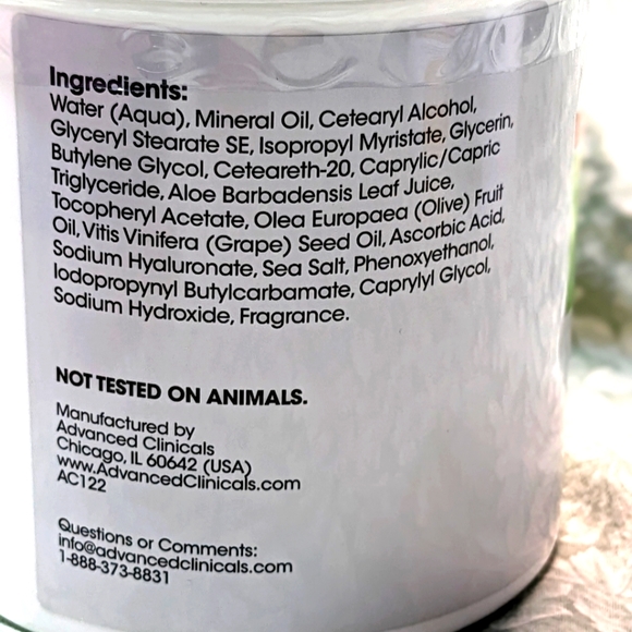 'ADVANCED CLINICALS' Aloe Vera Soothe & Recover Cream - Picture 3 of 4